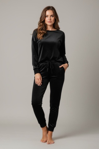 Welurowy komplet Velvet Soul Set czarny