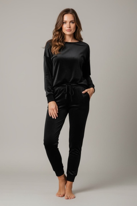 Welurowy komplet Velvet Soul Set czarny