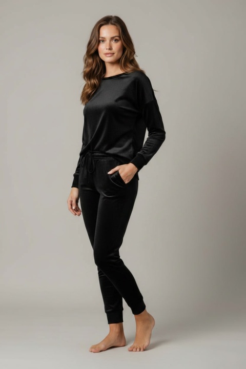 Welurowy komplet Velvet Soul Set czarny