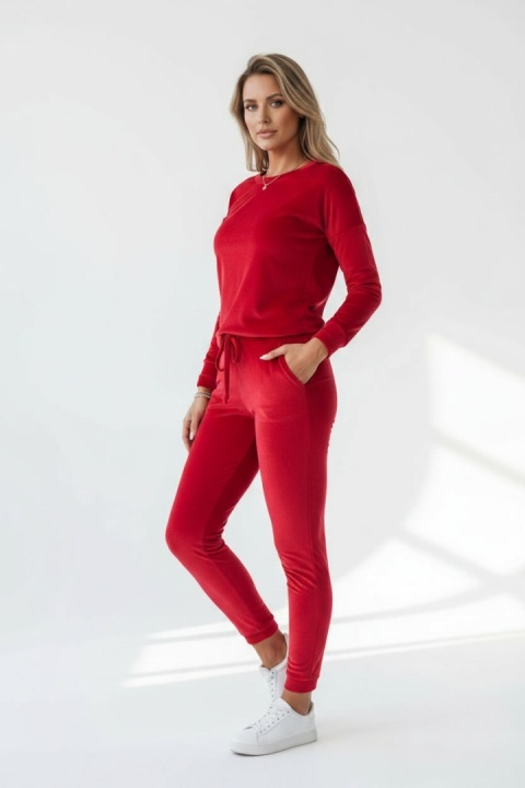 Welurowy komplet Velvet Soul Set czerwony