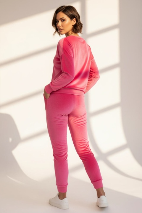 Welurowy komplet Velvet Soul Set fuksja