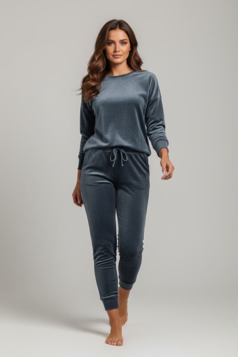 Welurowy komplet Velvet Soul Set grafit