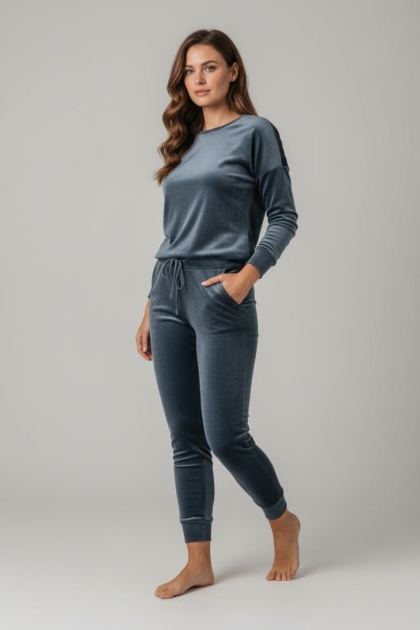 Welurowy komplet Velvet Soul Set grafit