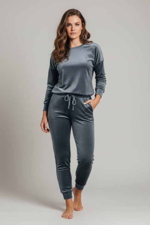 Welurowy komplet Velvet Soul Set grafit