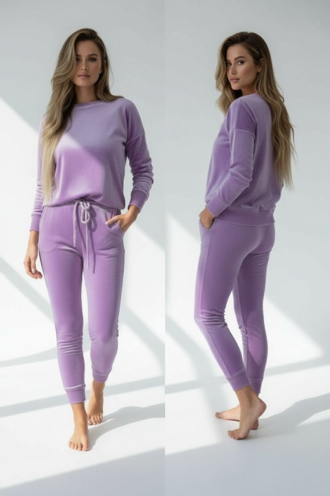 Welurowy komplet Velvet Soul Set lavender dream