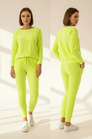 Welurowy komplet Velvet Soul Set neon lime pop