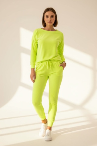 Welurowy komplet Velvet Soul Set neon lime pop
