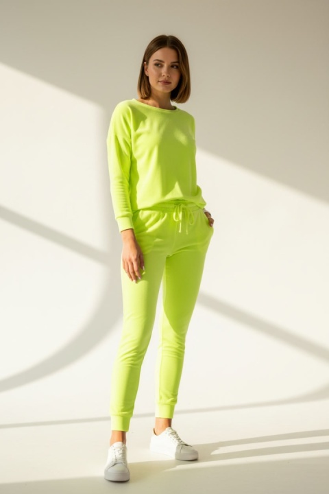 Welurowy komplet Velvet Soul Set neon lime pop